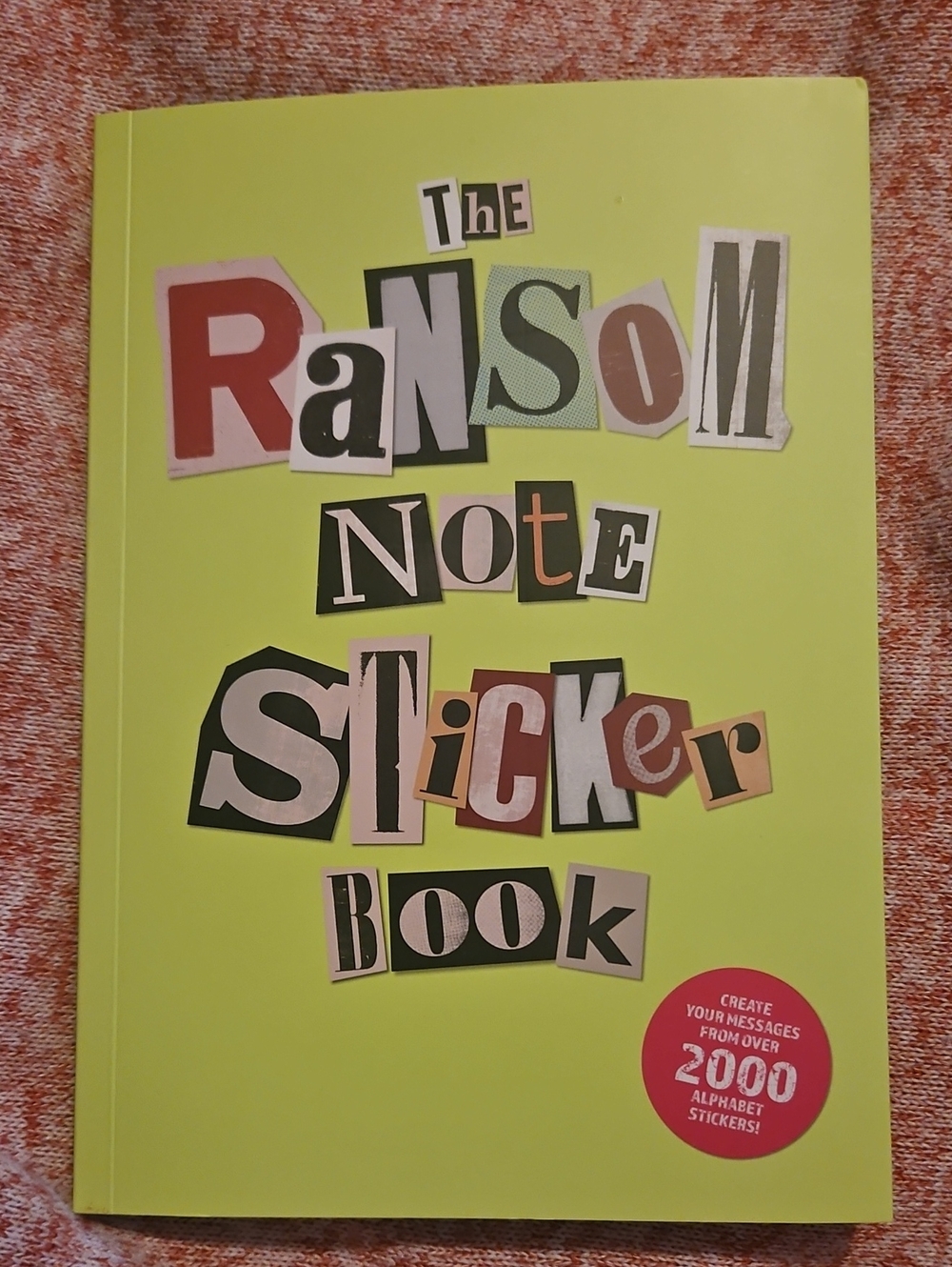 Ransom Note Sticker Book